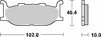 Klocki hamulcowe kh179 street ceramic kolor czarny pasuje do : yamaha xp400 `04; xp500 t-max